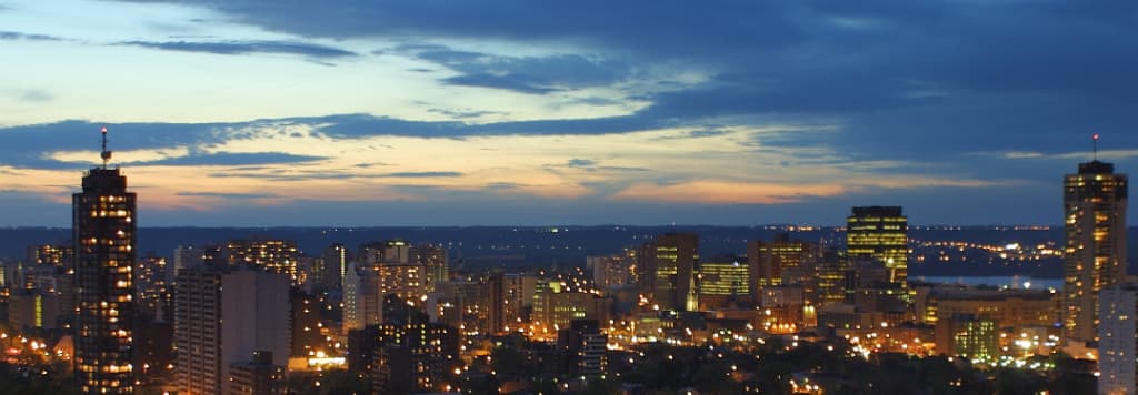 Hamilton Ontario at Night